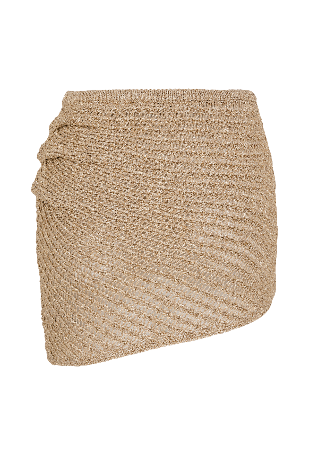 Waverley Metallic Knit Mini Skirt - Gold #8
