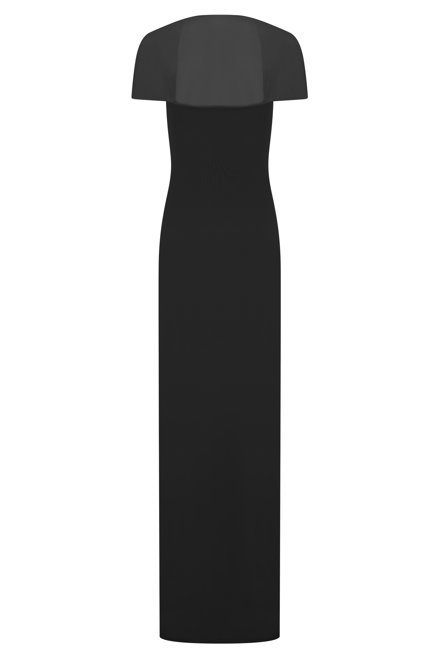 Wyatt Slinky And Mesh Maxi Dress - Black #6