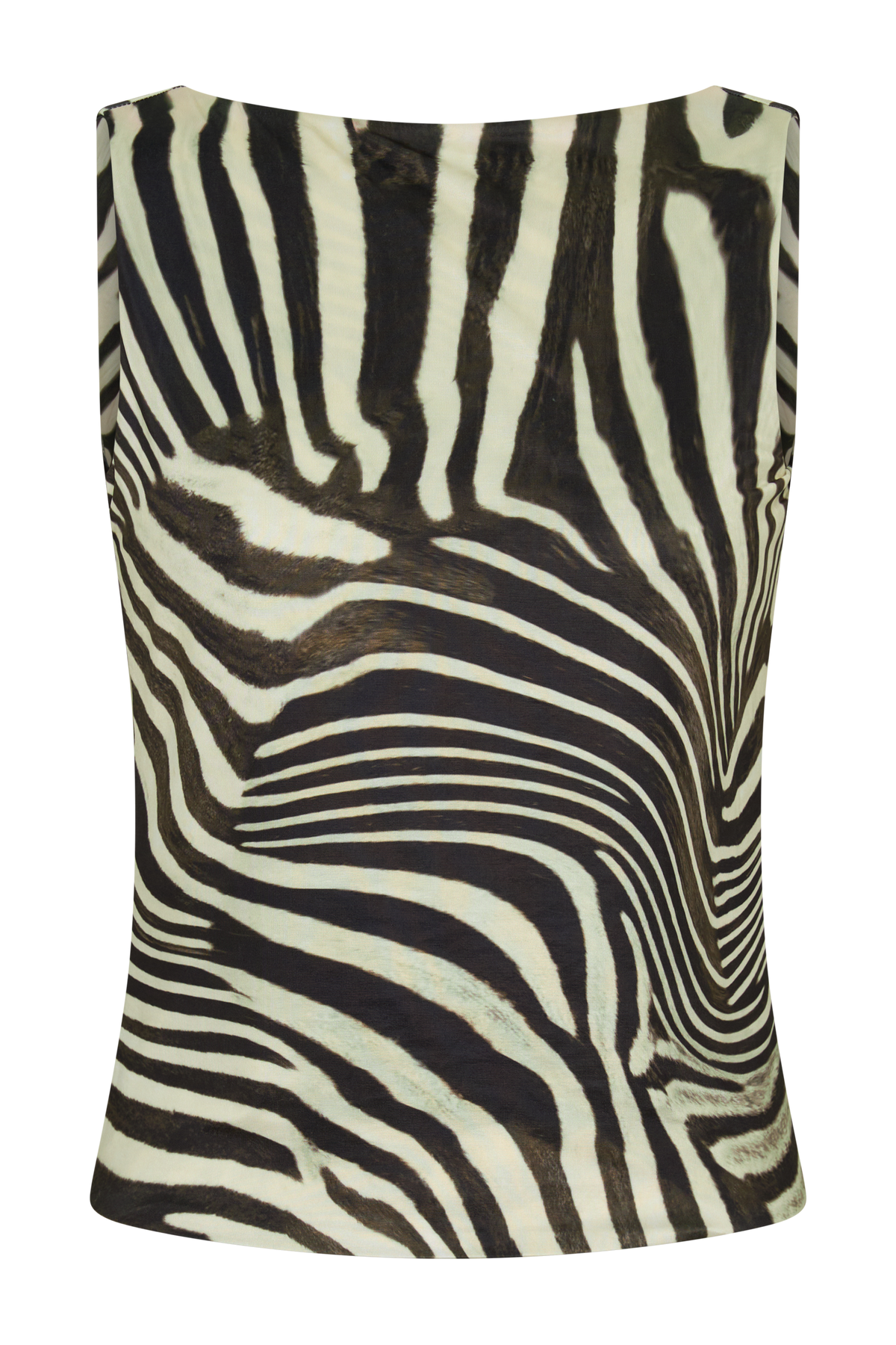 Yura Backless Twist Top - Zebra Print #8