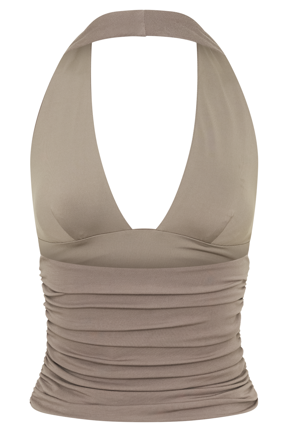 Peregrine Modal Gathered Halter Top - Neutral #10