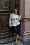 Alden Short Trench Jacket - Pebble