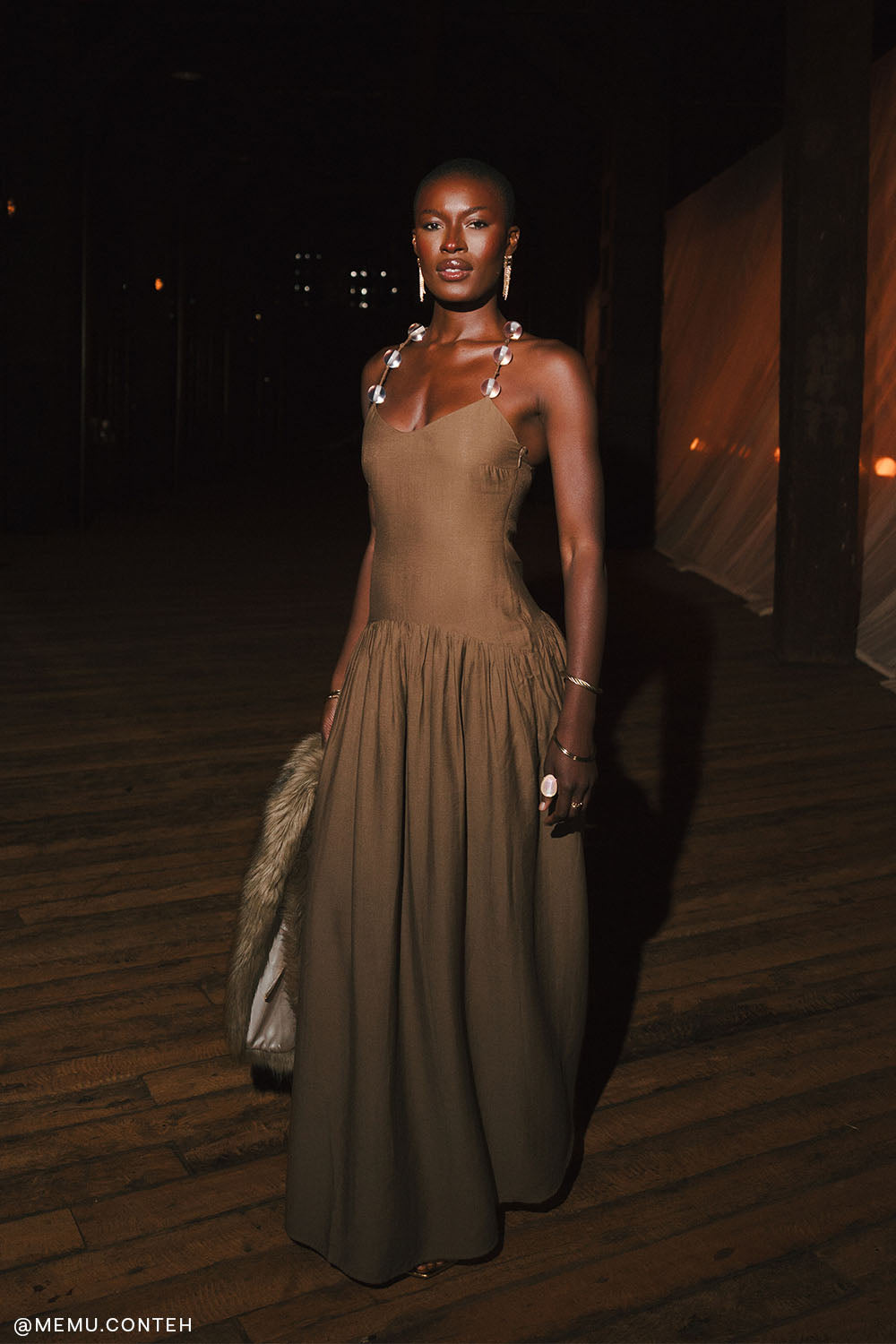 Darling Linen Maxi Dress - Chocolate #5