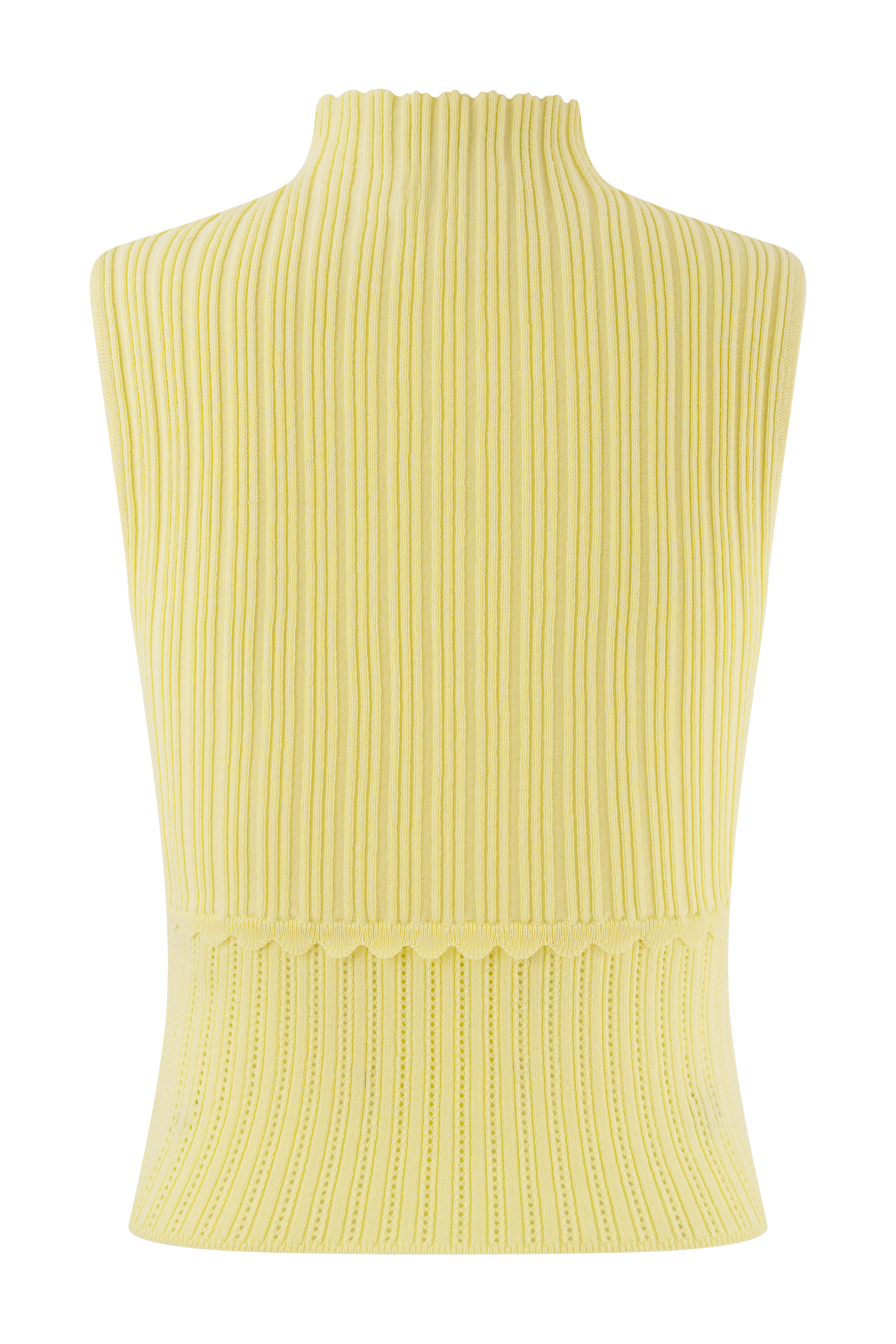 Indy Pointelle Knit Top - Lemon #8