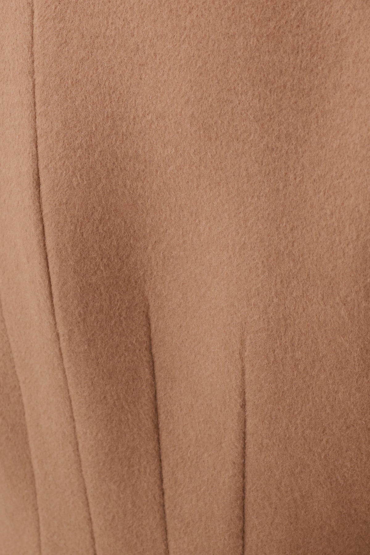 Andrea High Neck Wool Blend Coat - Camel #5