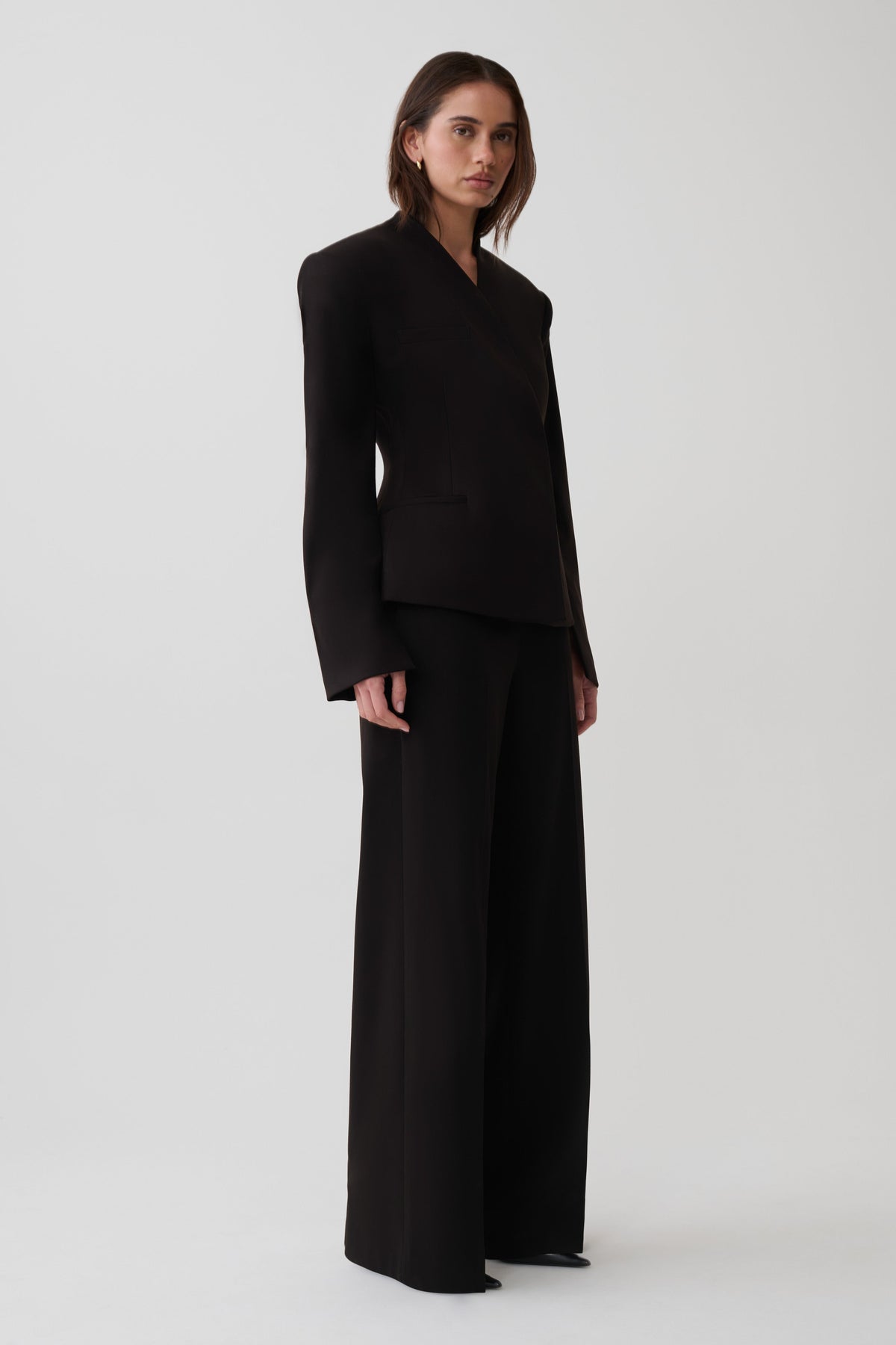 Katherine Suiting Structured Blazer - Black #6