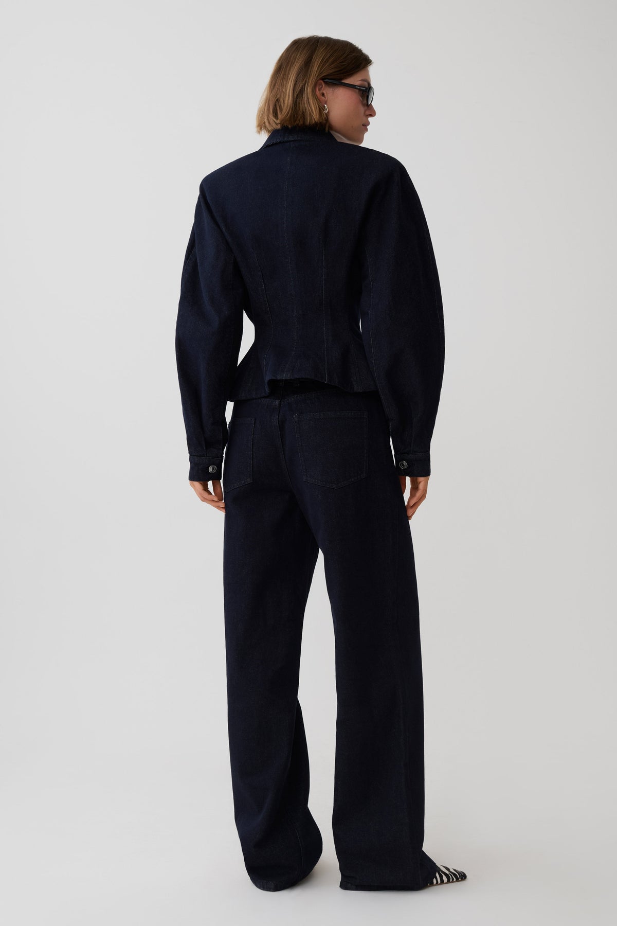 Mariah Denim Zip Jacket - Dark Indigo #4