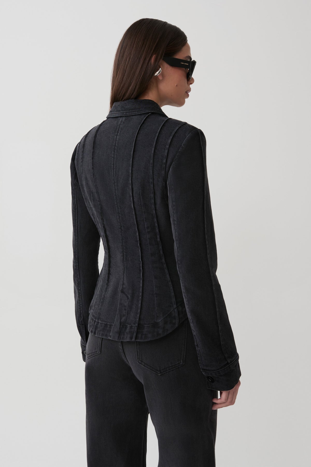 Katerinna Denim Jacket - Washed Black #2