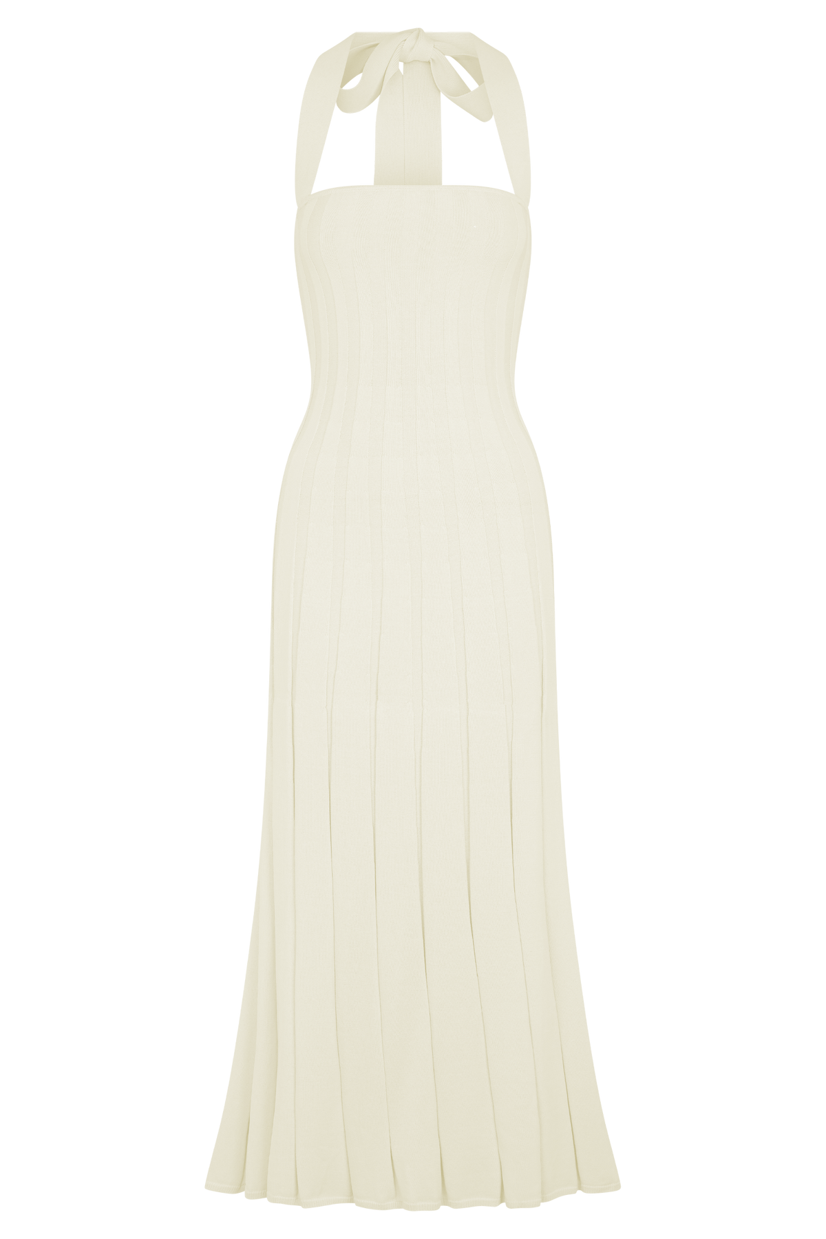 Jacqui Halter Knit Midi Dress - Ivory #7