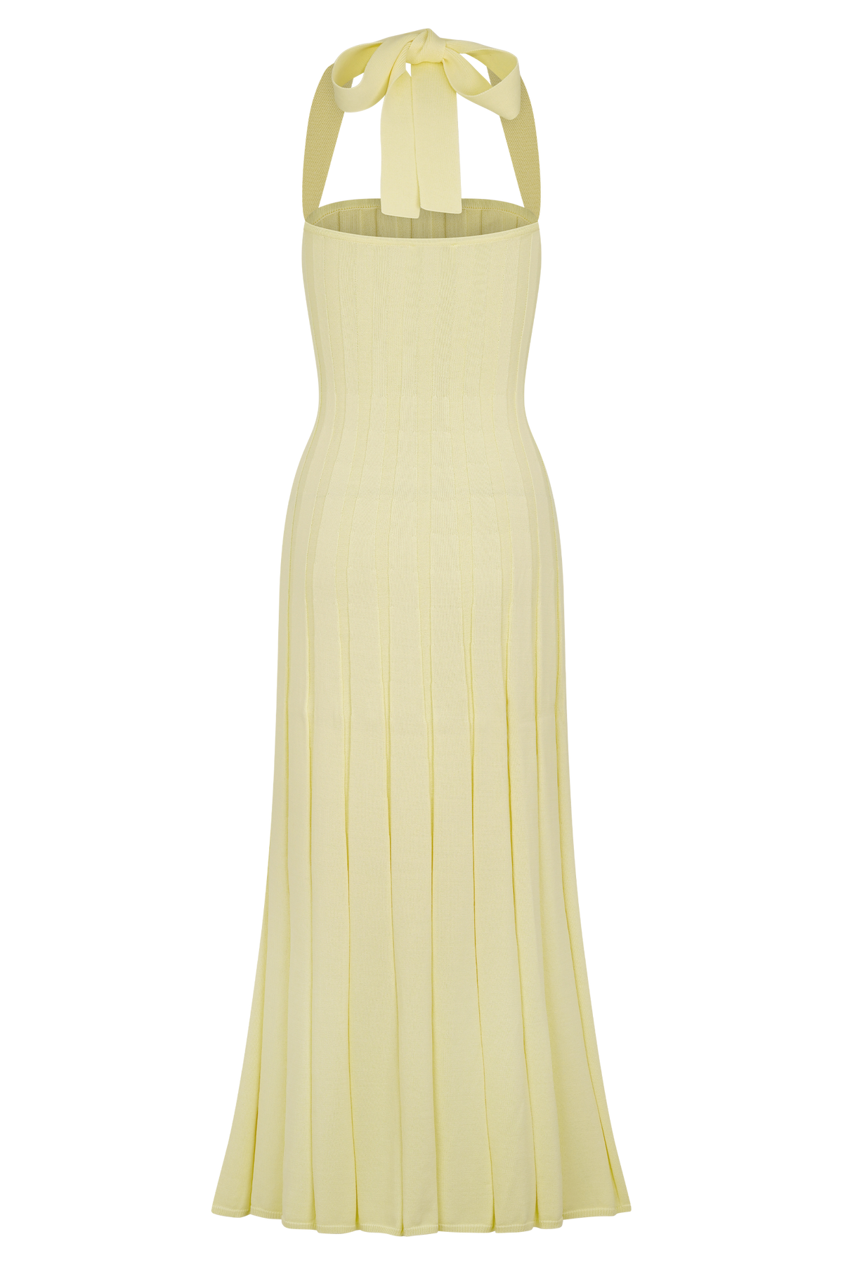 Jacqui Halter Knit Midi Dress - Lemon #6
