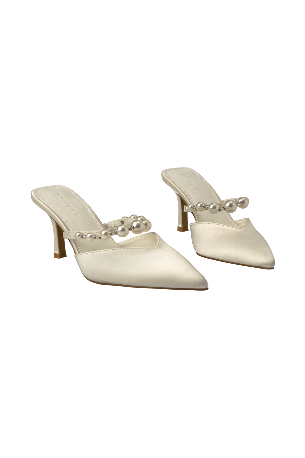 Karla Pearl Mule - Ivory #8