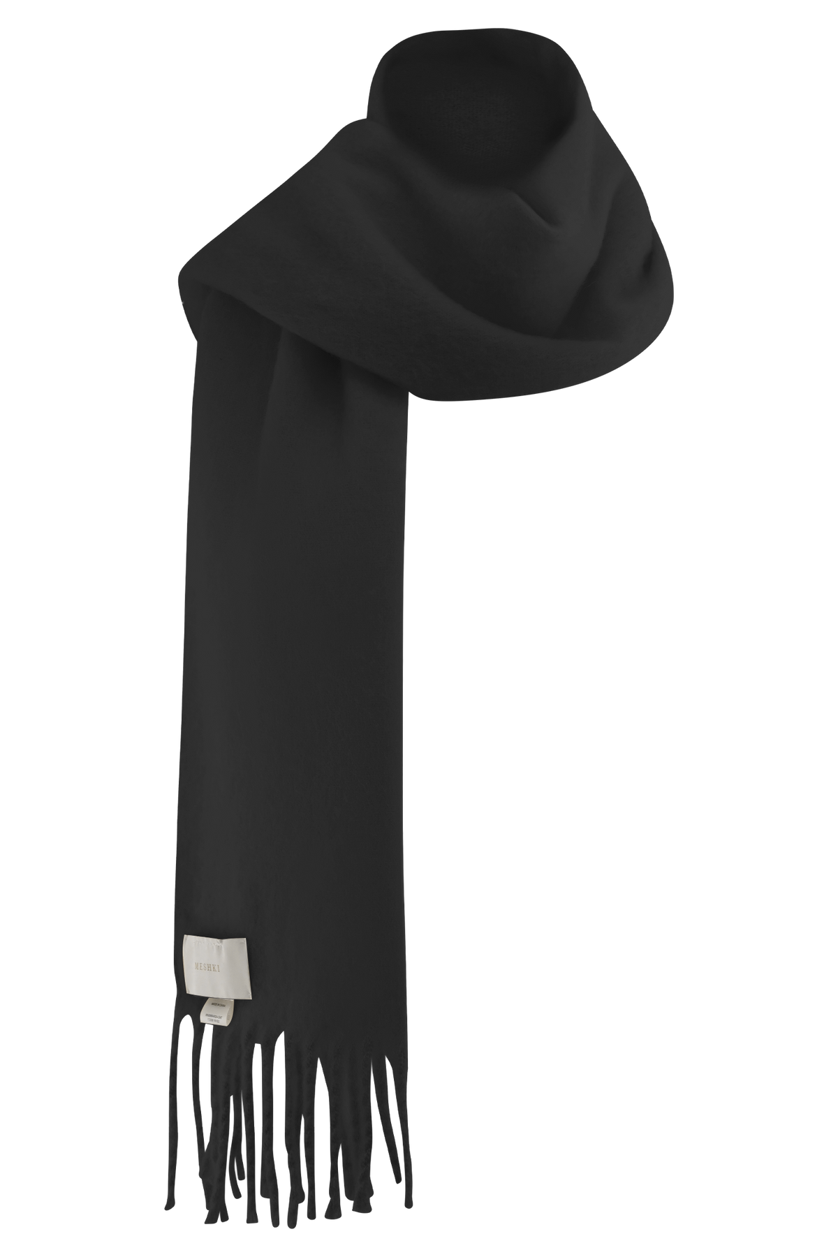 MESHKI Knit Scarf - Charcoal Marle #5