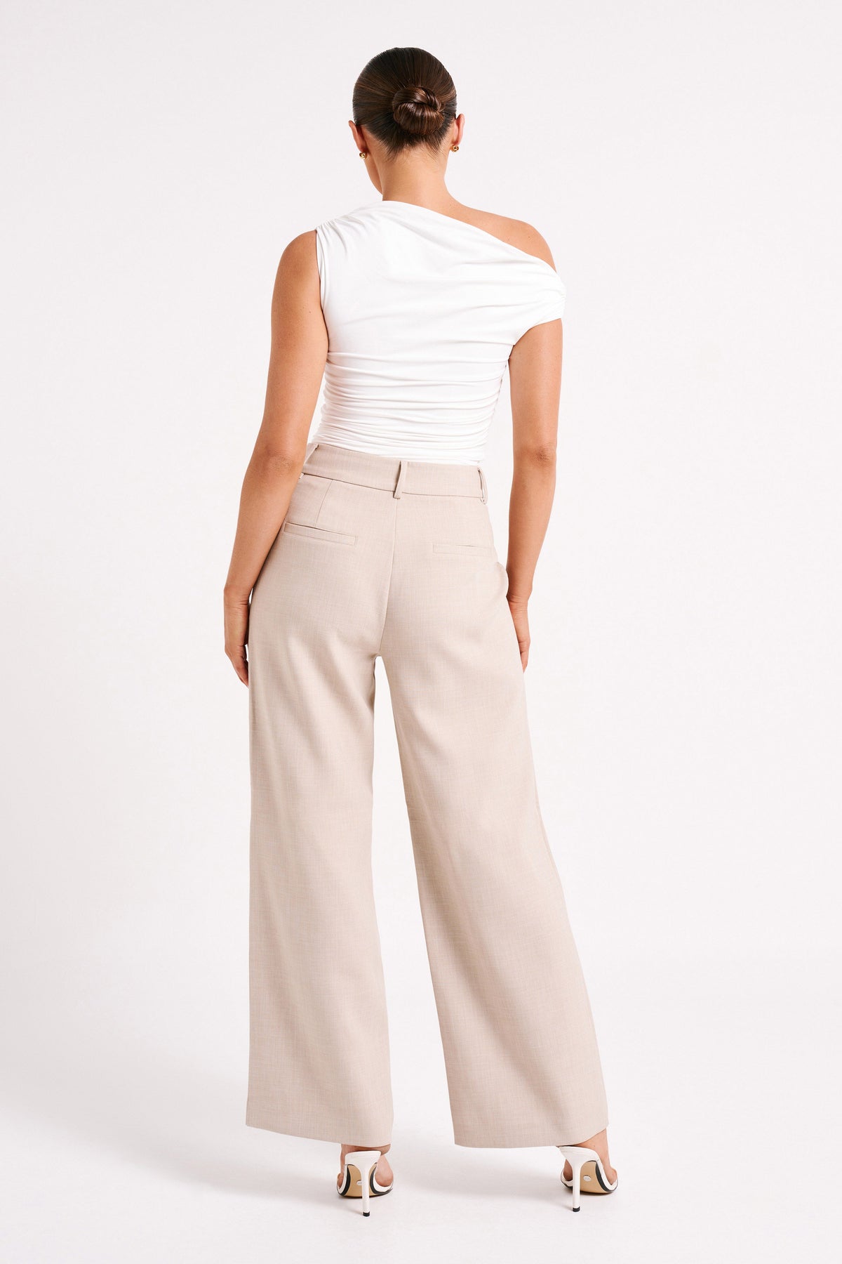 Alayna Recycled Nylon Ruched Top - White #9