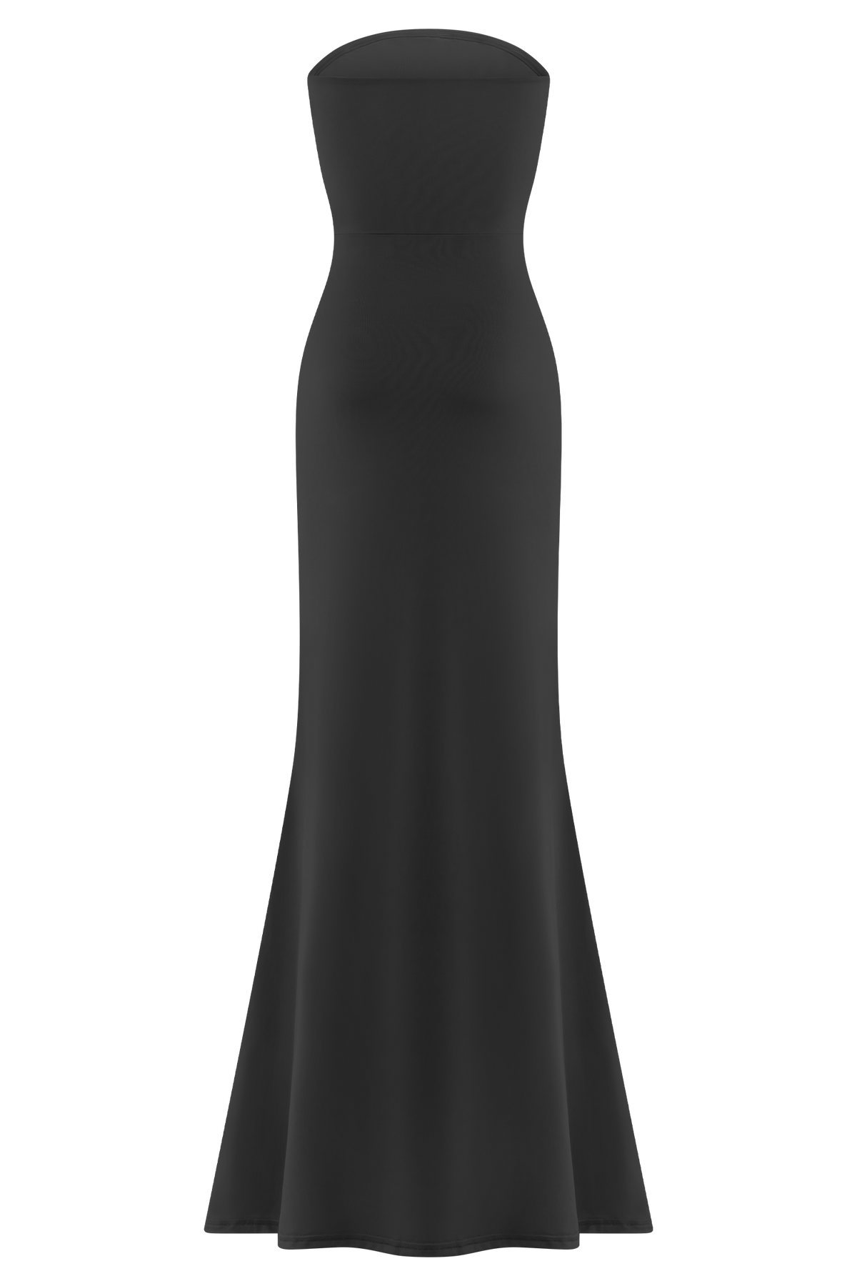 Madison Strapless Slinky Maxi Dress - Black #7