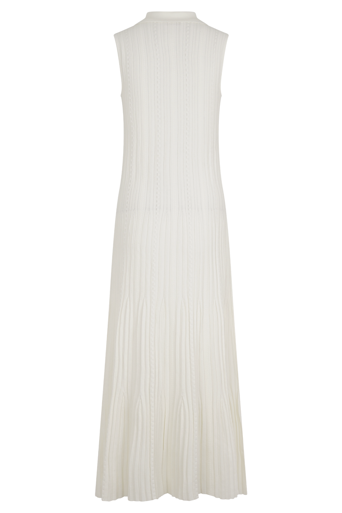 Margie Sleeveless Knit Midi Dress - White