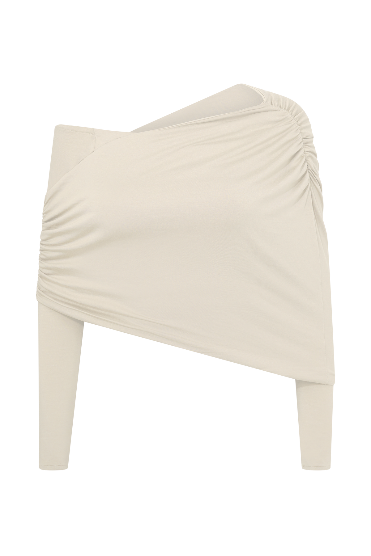 Corinna Modal One Shoulder Top - Ivory #7