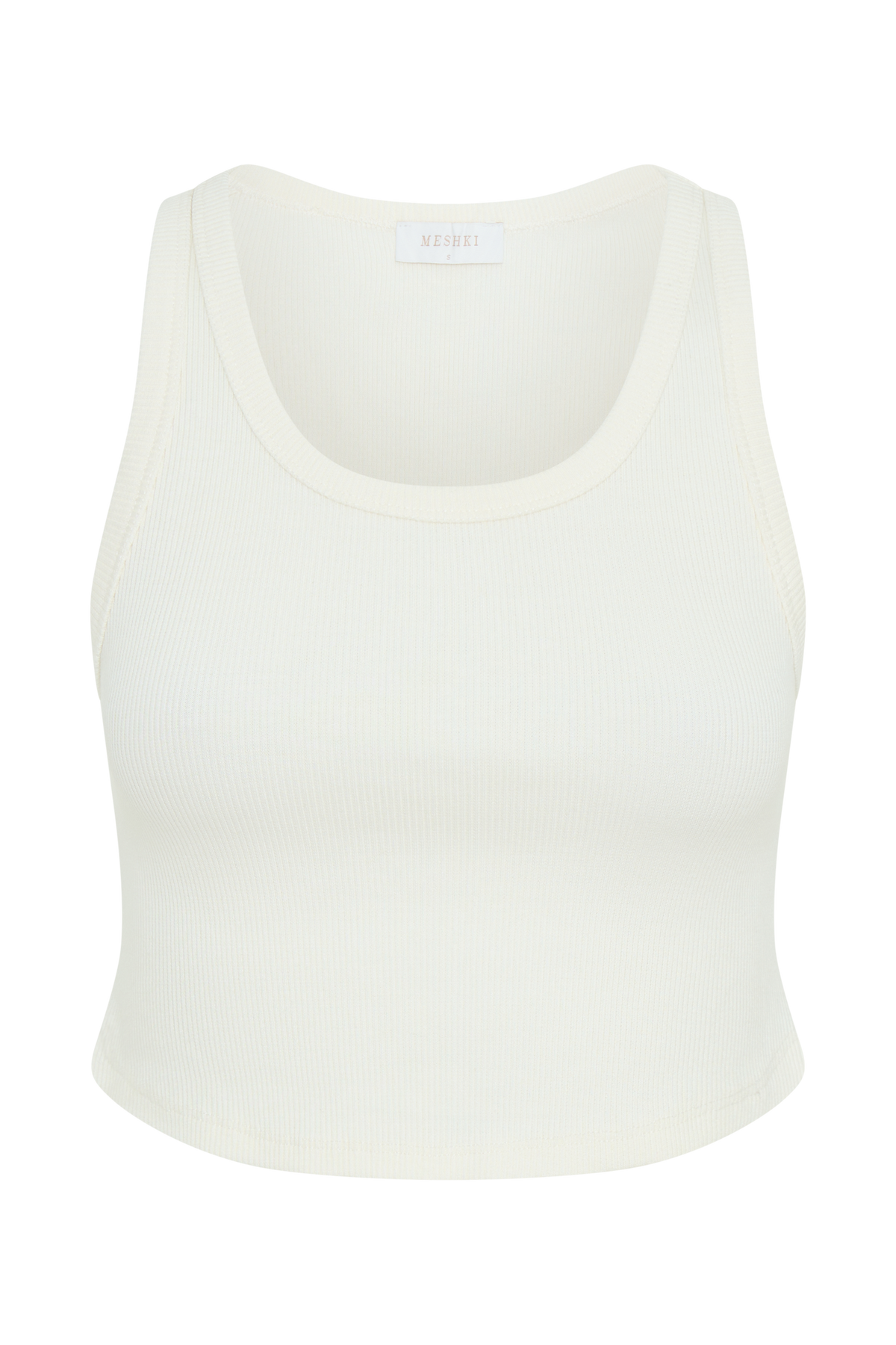 Morgana Ribbed Tank Top - White #9