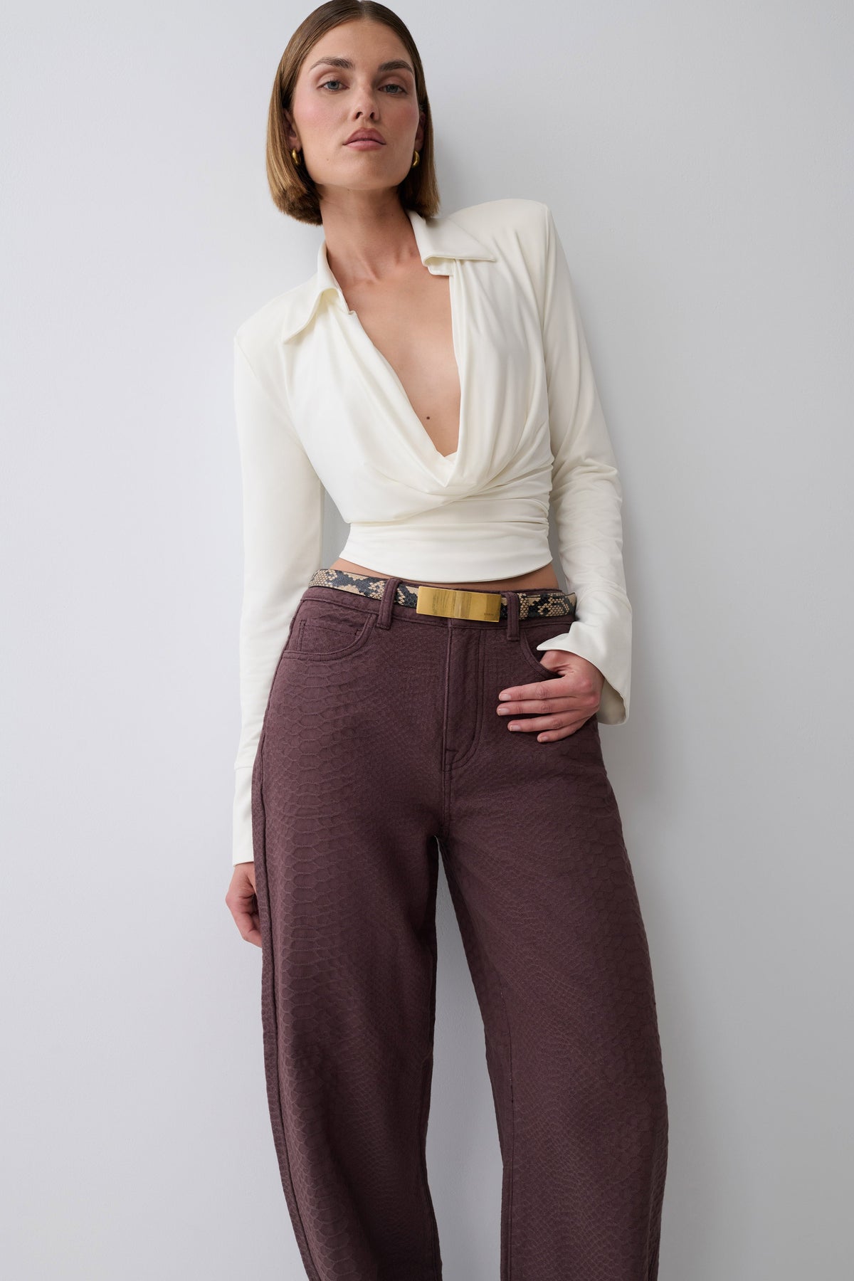 Bronte Straight Leg Denim Jeans - Chocolate Snake #3