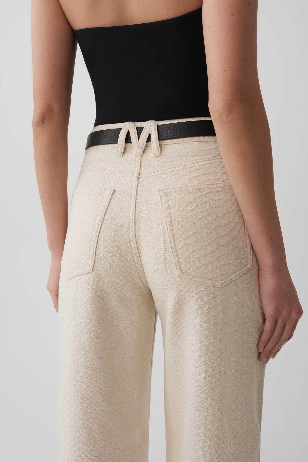 Bronte Straight Leg Denim Jeans - Neutral Snake #3