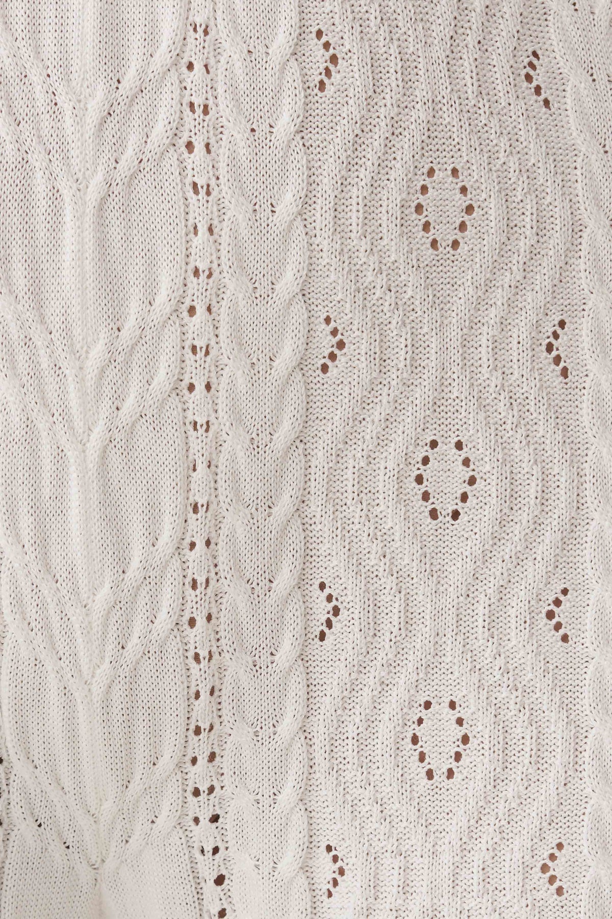 Jill Pointelle Knit Pants - White #6
