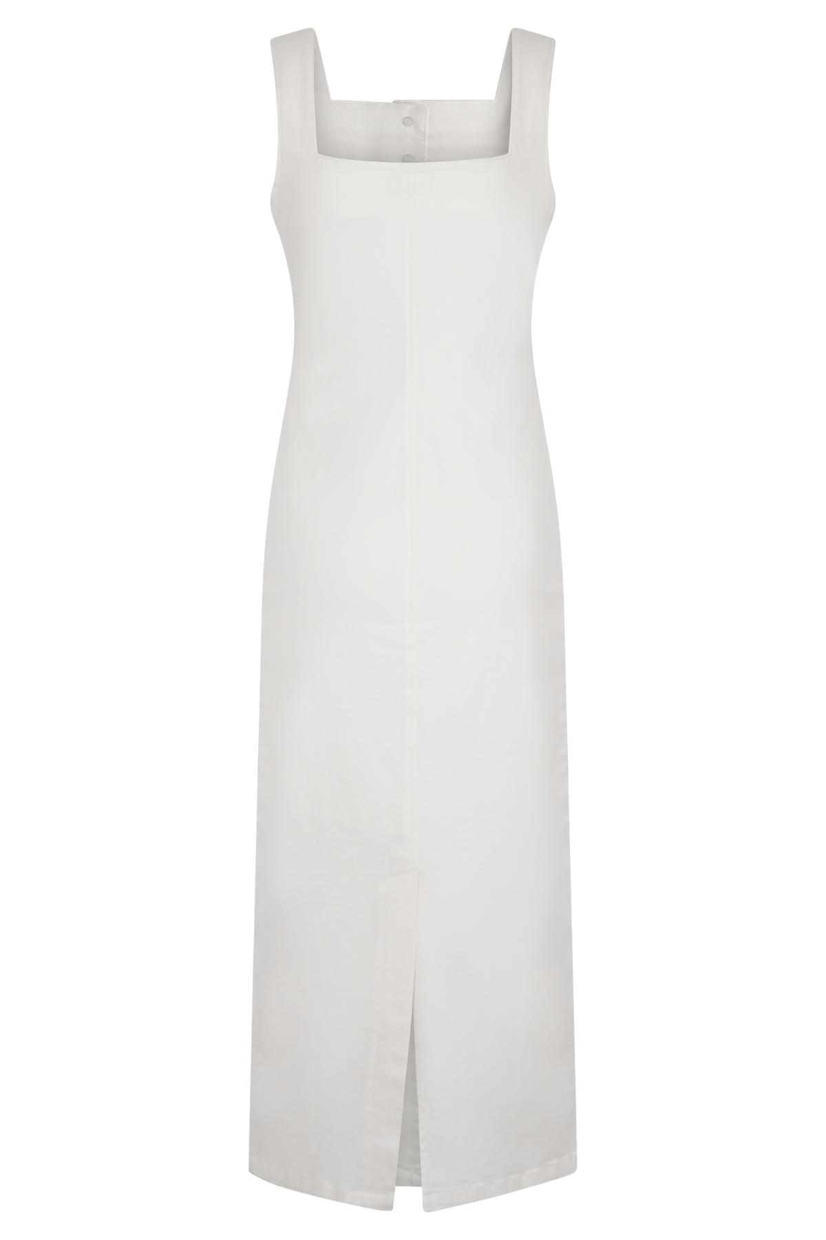 Reyna Denim Midi Dress - White #7