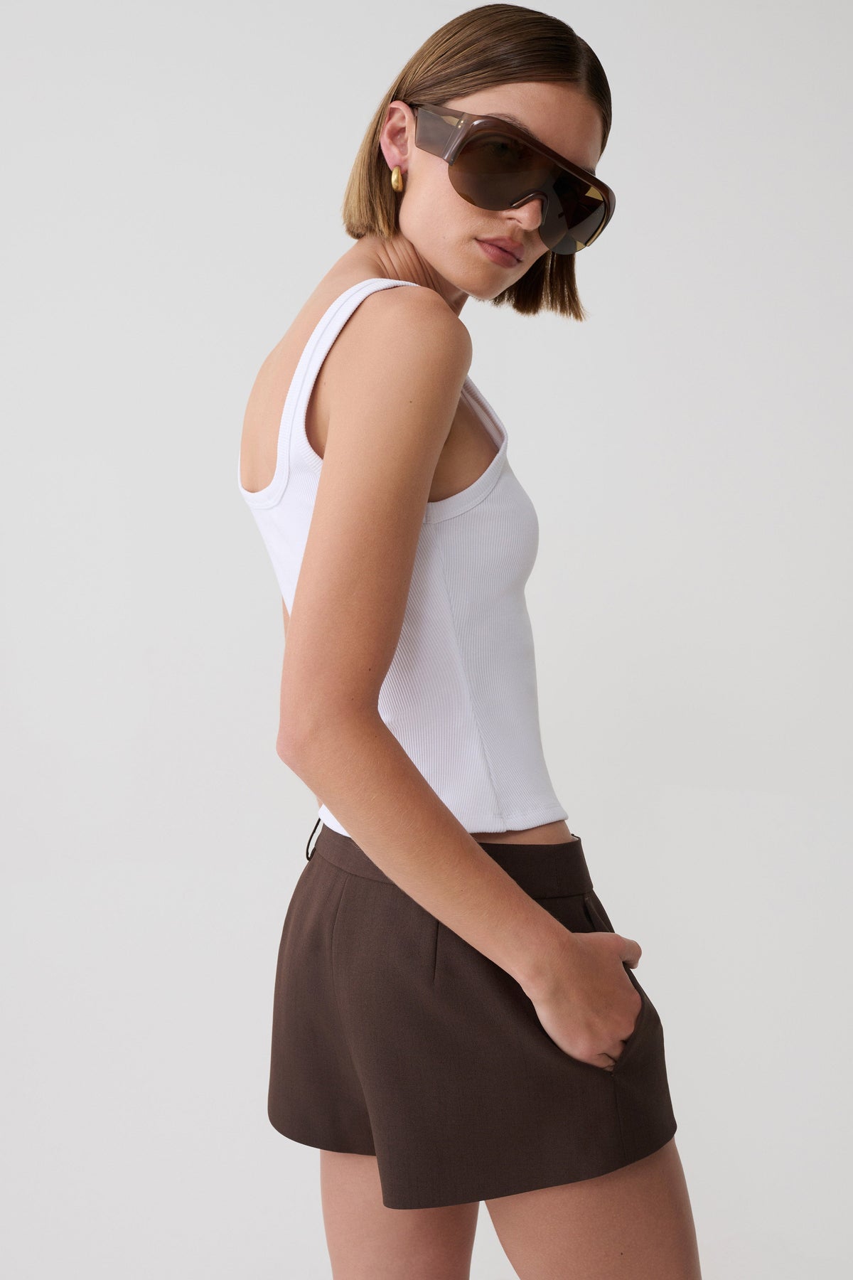 Jennina Mini Short - Chocolate