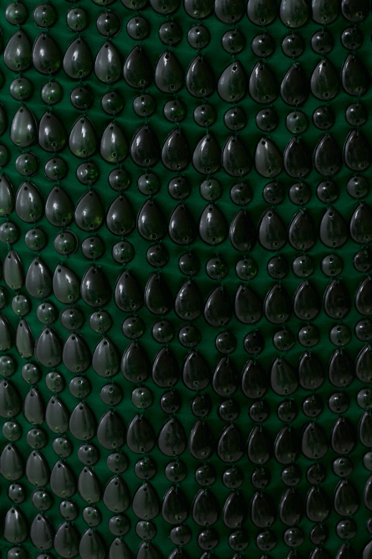 Rochelle Resin Beaded Mini Skirt - Emerald #5