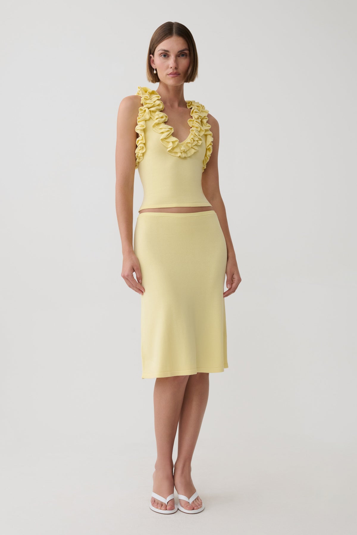 Tayler Knit Skirt - Butter #2
