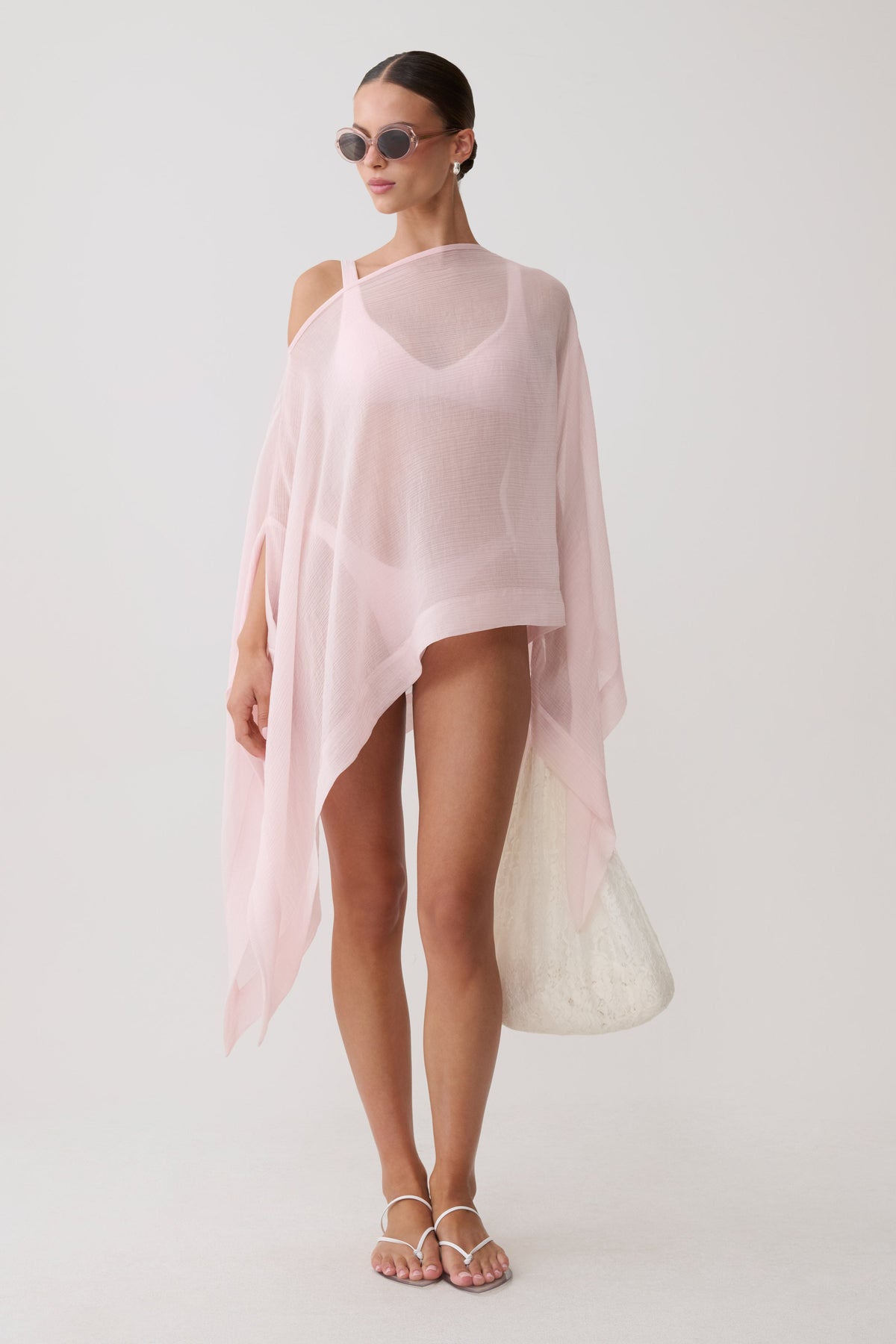 Opaline Scoop Bikini Top - Pale Pink