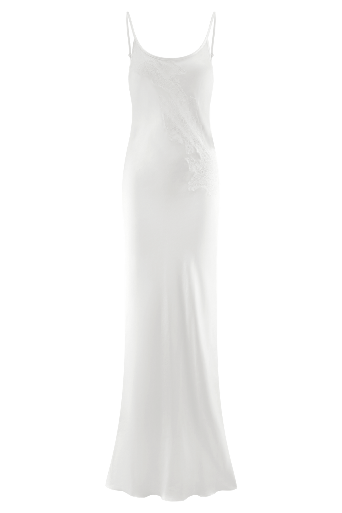 Saylor Satin Slip Maxi Dress - Ivory #9