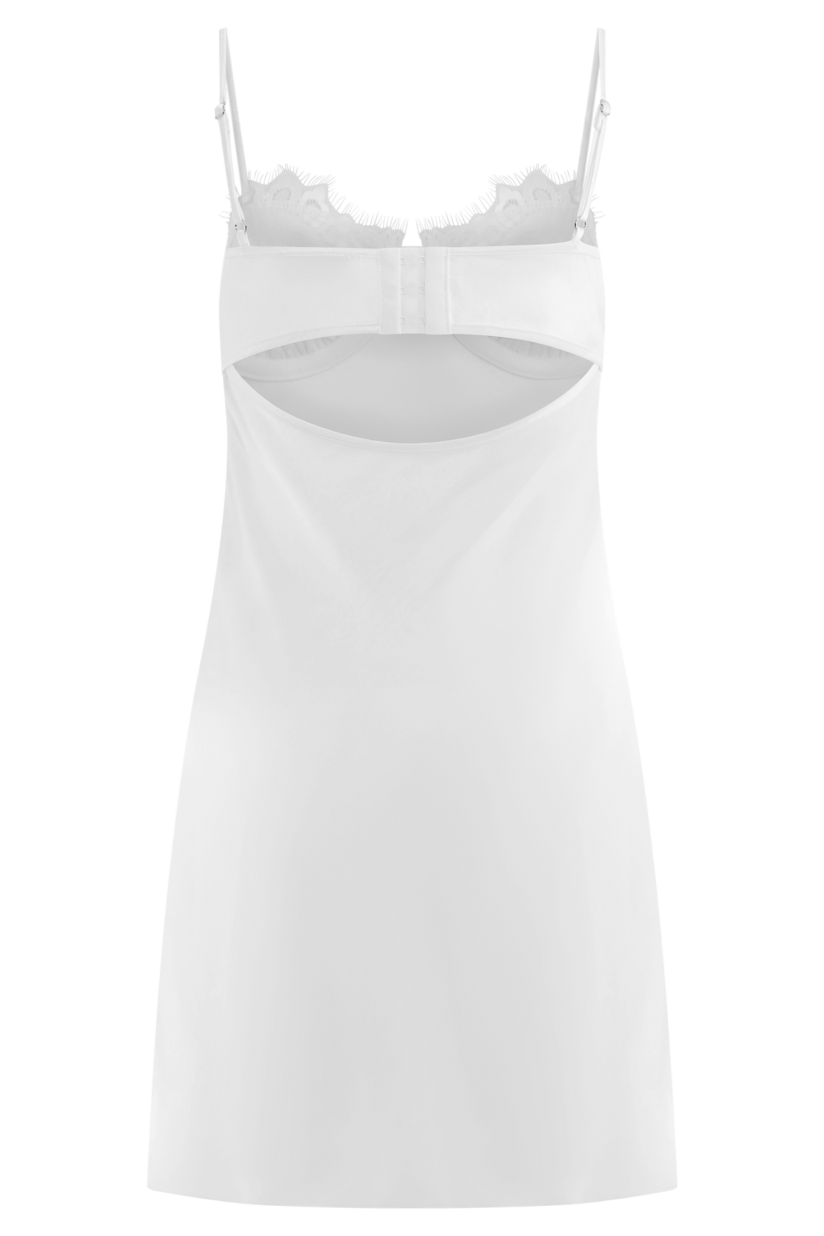 Scarlett Satin Slip Mini Dress - Ivory