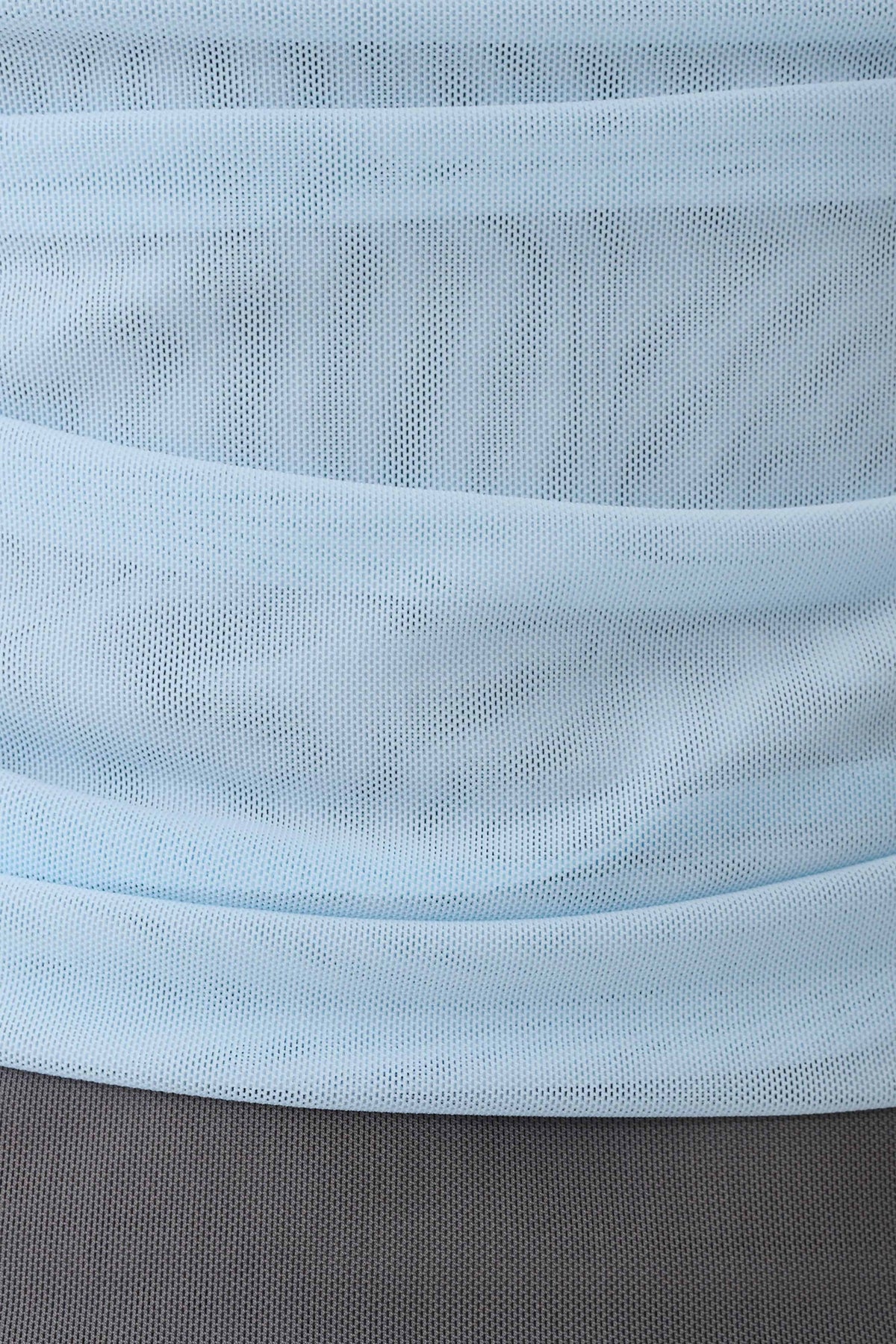 Arielle Mesh Layered Tank Top - Pale Blue/Navy