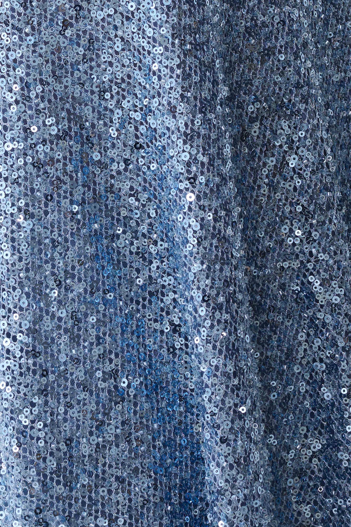 Ruby Beaded Sheer Longline Top - Blue #8