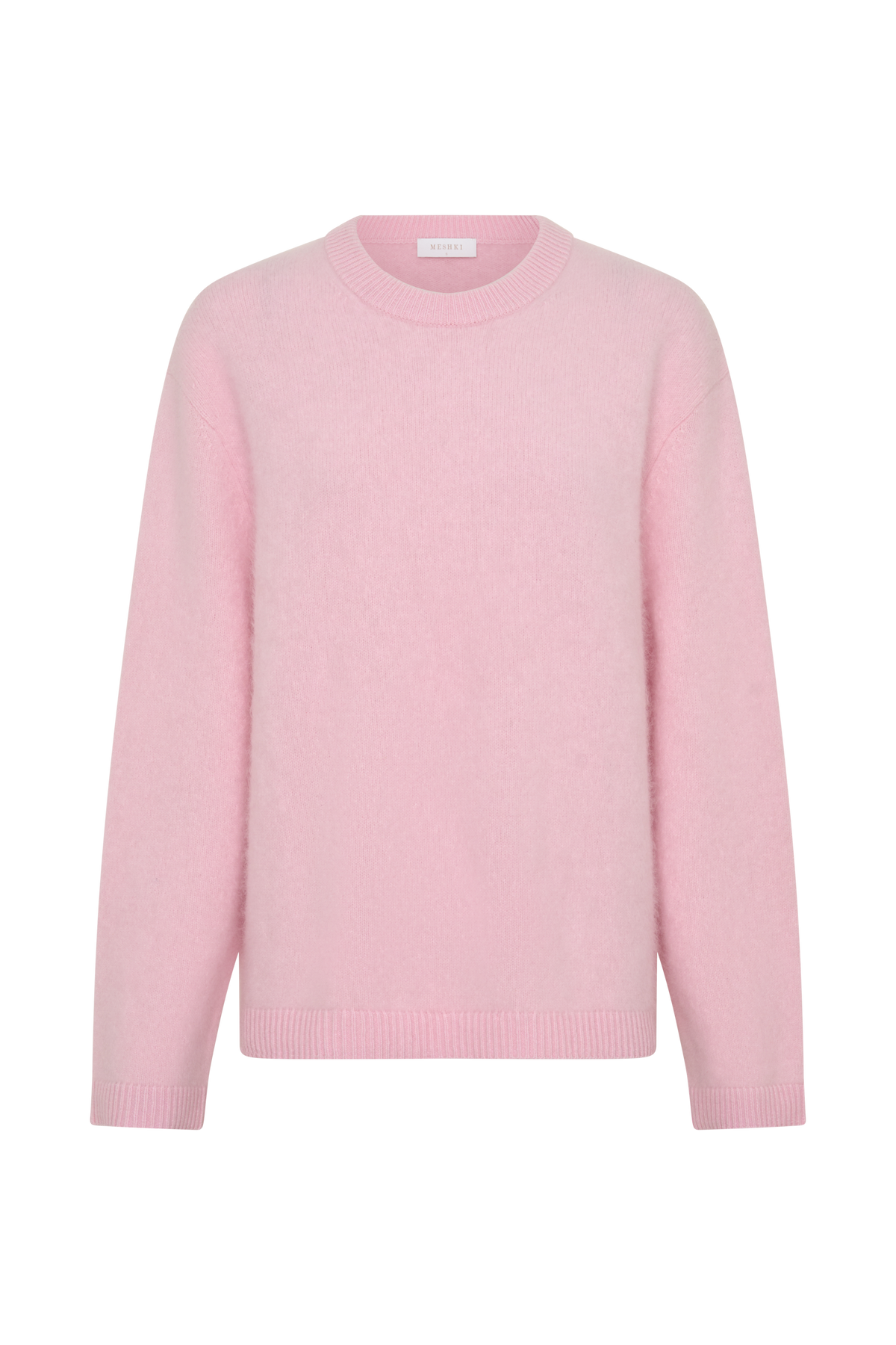 Viviane Wool Fluffy Knit Jumper - Baby Pink