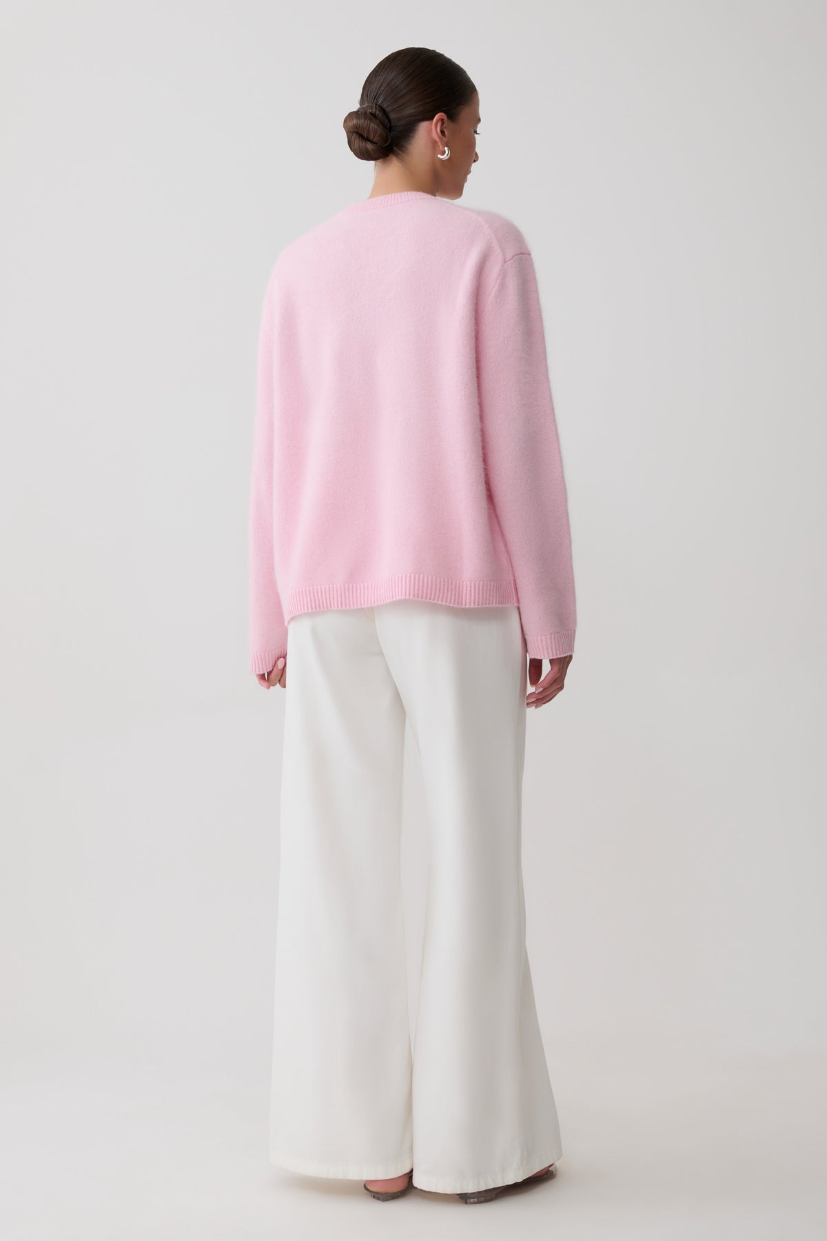 Viviane Wool Fluffy Knit Jumper - Baby Pink #4