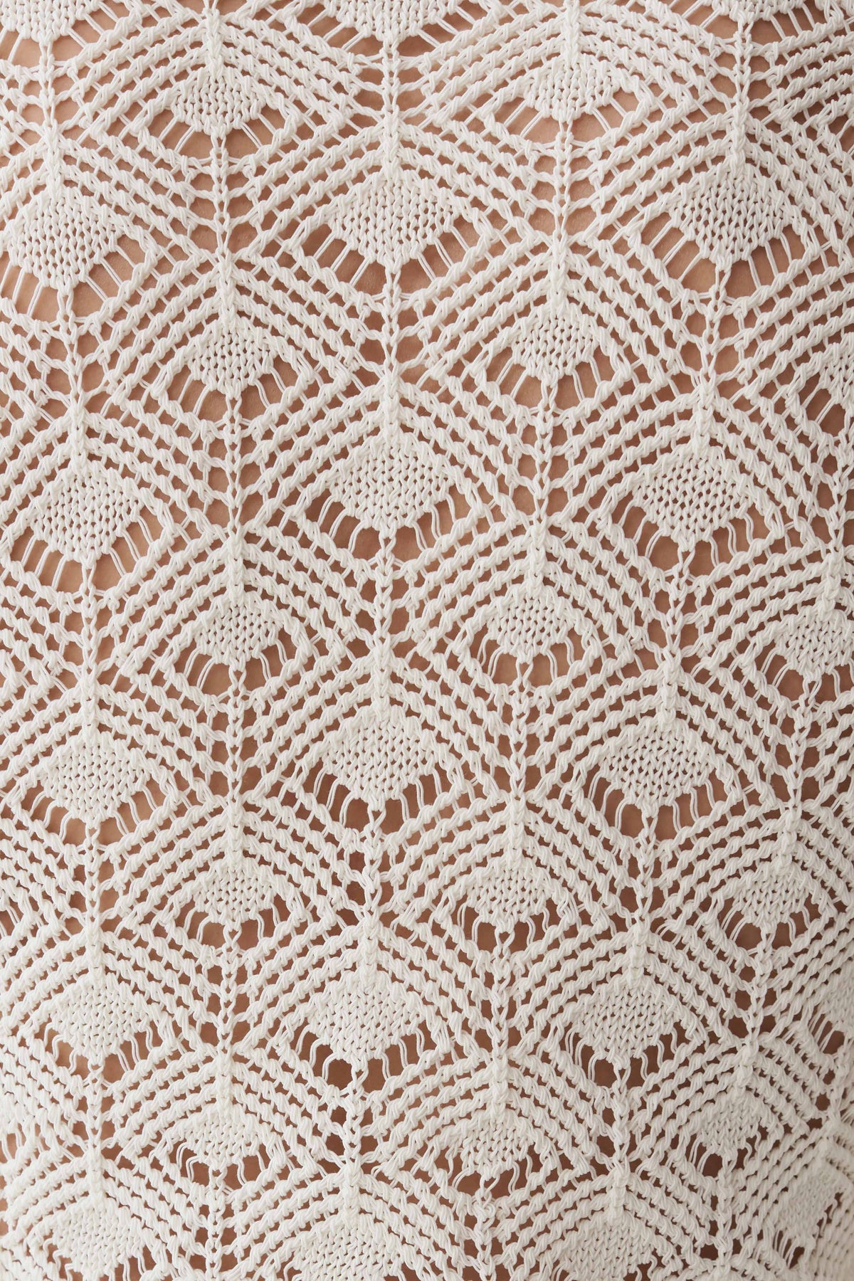 Nikiki Crochet Knit Cardigan - Ivory