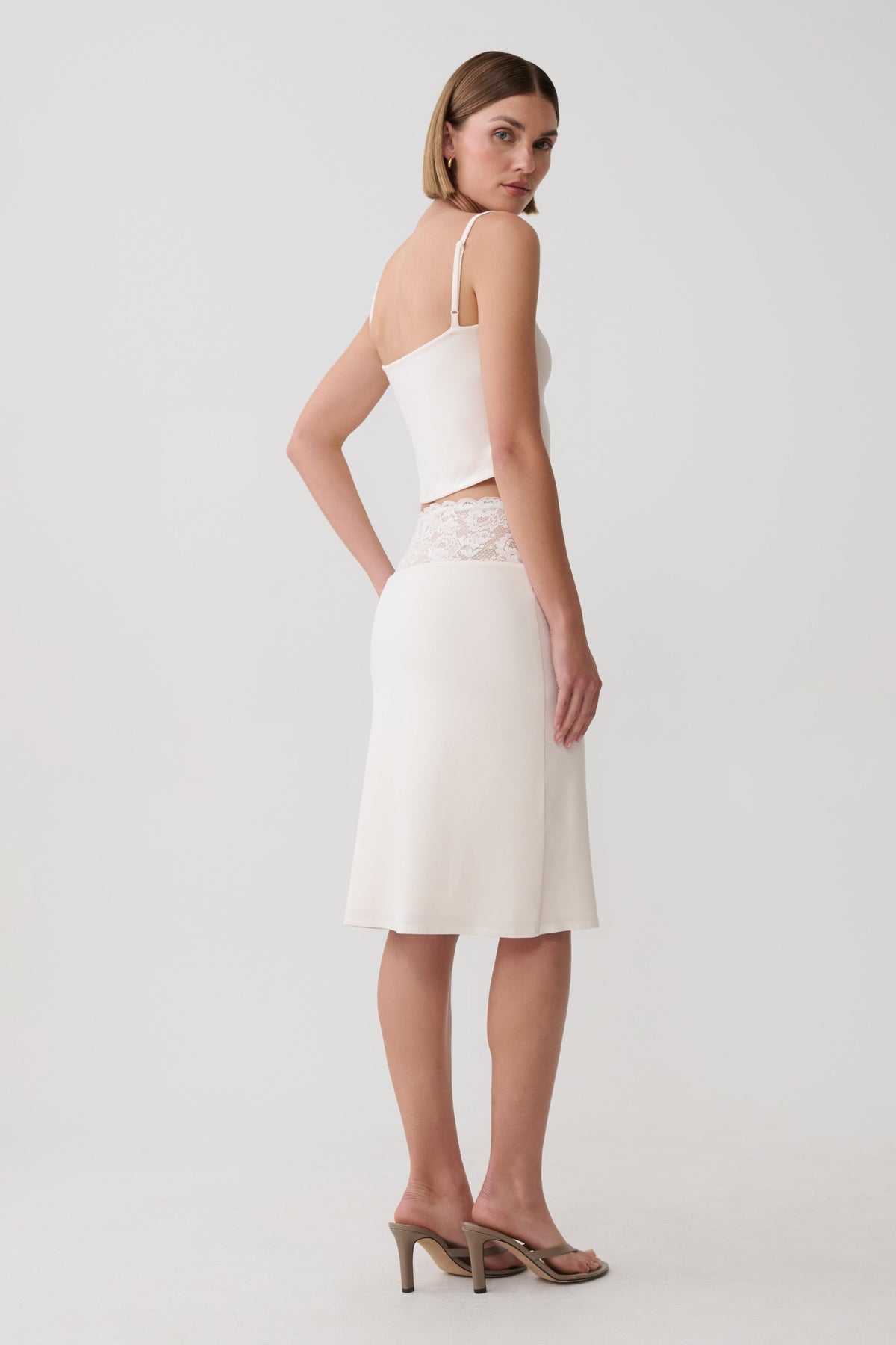 Elia Smooth Modal Top - Ivory #2