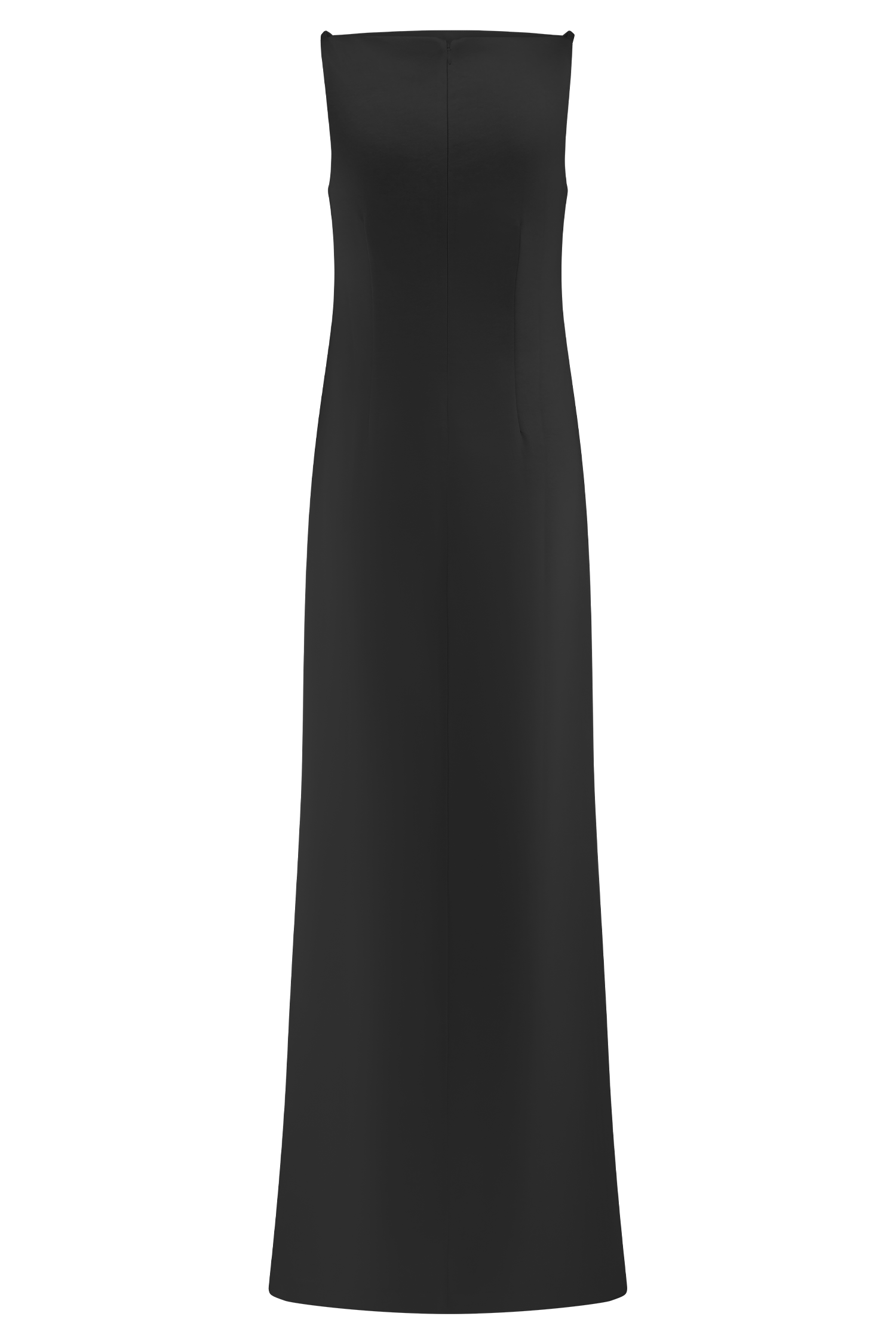 Violet Sleeveless Satin Maxi Dress - Black #13