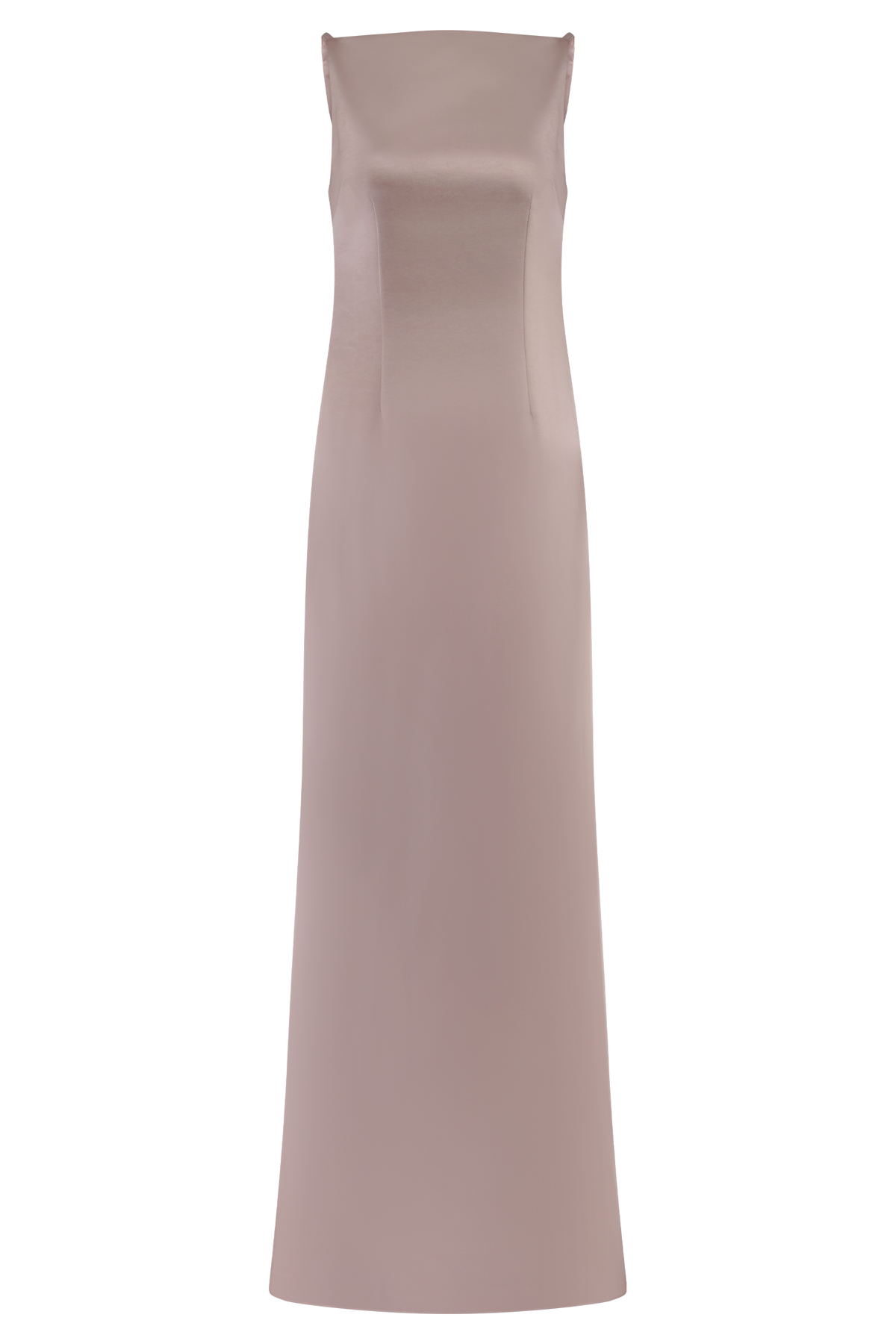 Violet Sleeveless Satin Maxi Dress - Soft Pink #14