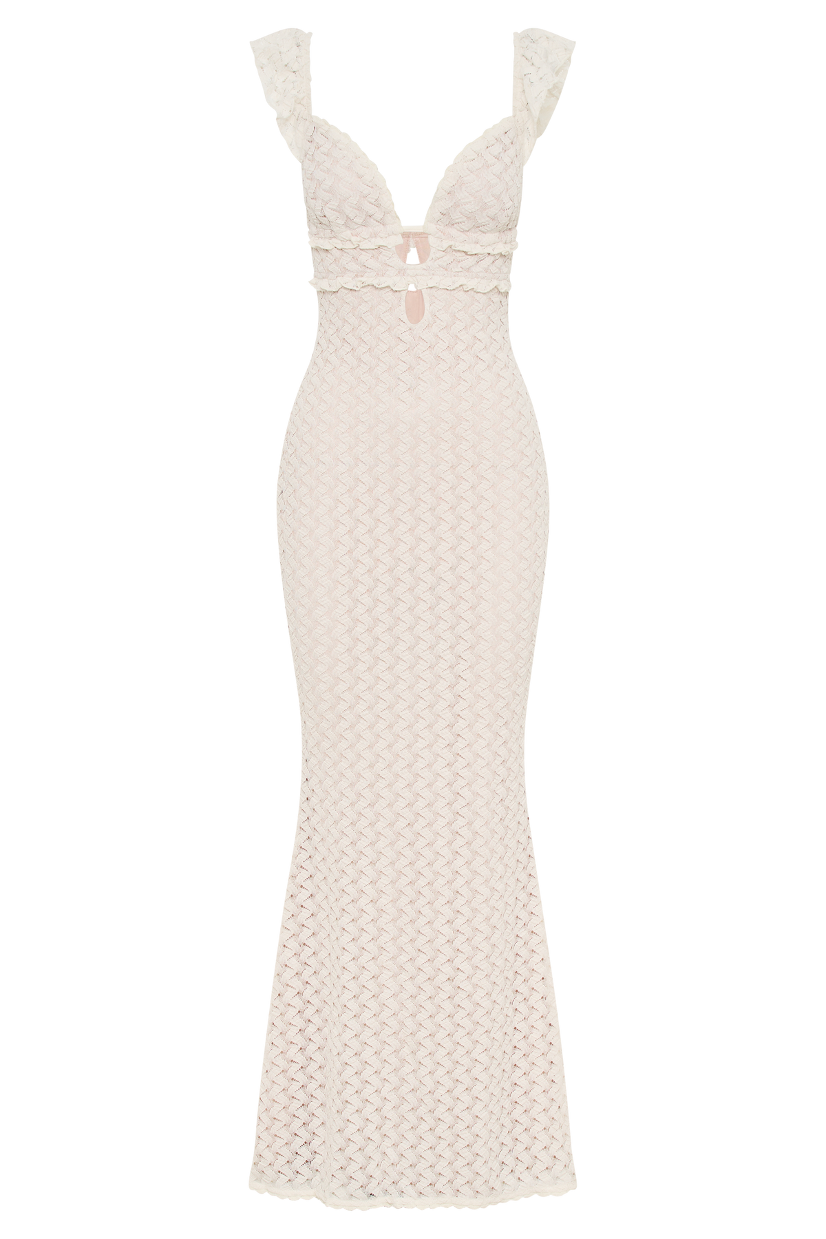 Ezra Lace Maxi Dress - Ivory #7