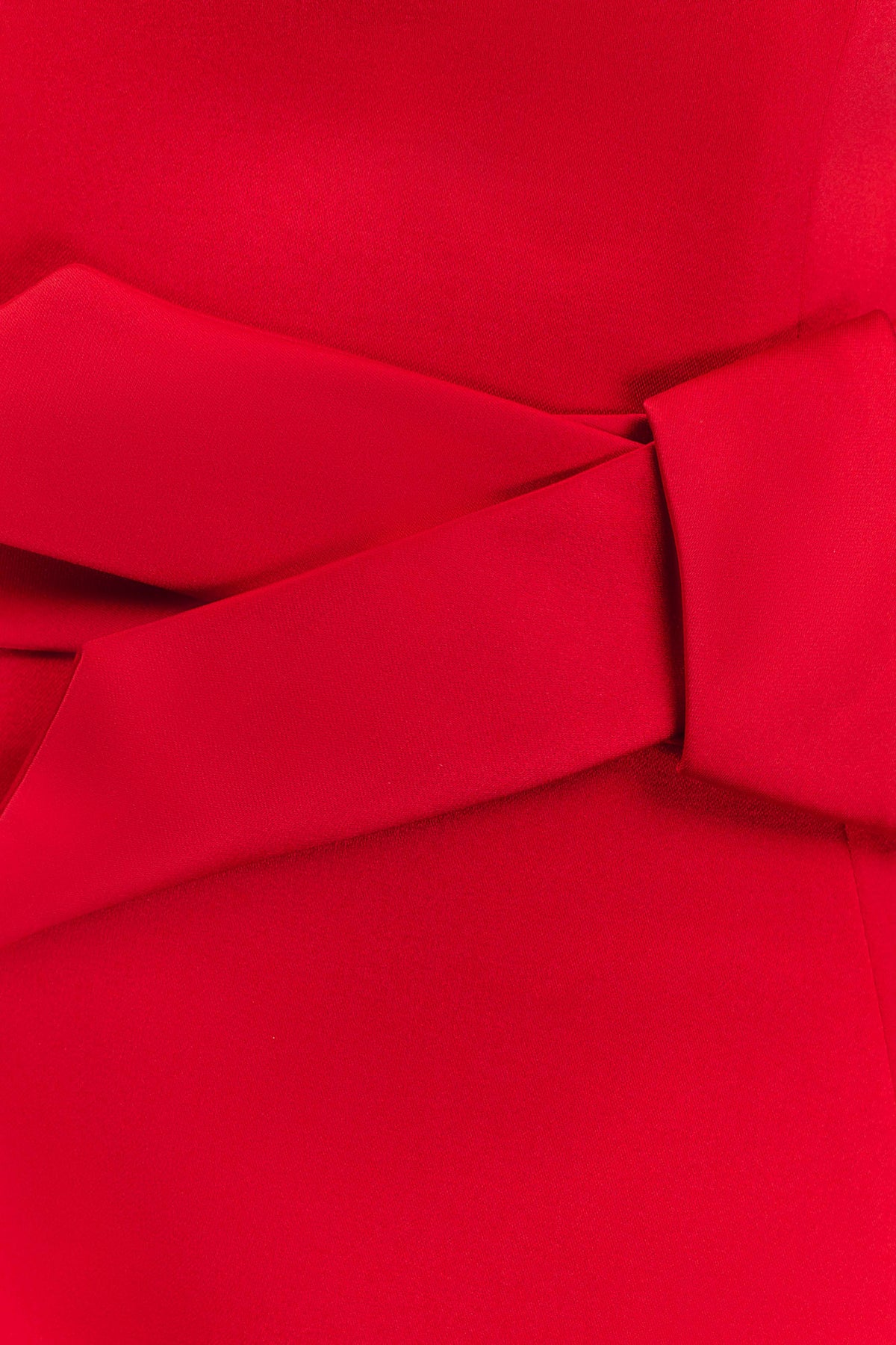 Tatiana Satin Strapless Bow Mini Dress - Red #7